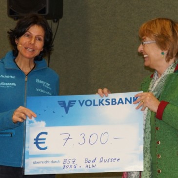 7.300.- Euro für Schule in Nepal an Gerlinde Kaltenbrunner übergeben