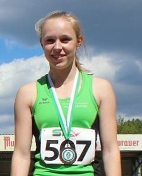 Sabrina Gierlinger (6A) schaffte  Sprung in den steirischen Leichtathletik Nachwuchskader