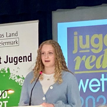 Landesredewettbewerb 2023 in Voitsberg: 3. Platz für Diana Huber vom Erzherzog Johann BORG Bad Aussee